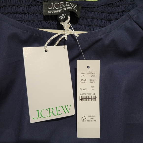 J. Crew Fitted Puff Sleeve Top | CA593 | NWT - Picture 6 of 9
